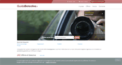 Desktop Screenshot of guidadetective.it
